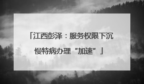 江西彭泽：服务权限下沉 慢特病办理“加速”