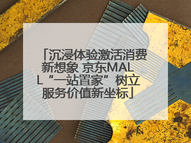 沉浸体验激活消费新想象 京东MALL“一站置家”树立服务价值新坐标