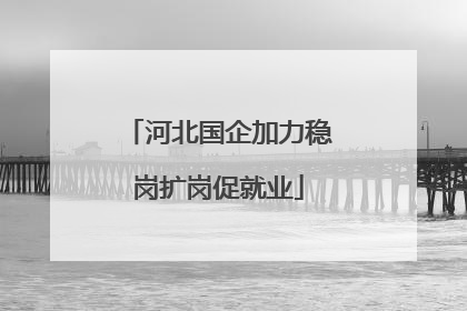 河北国企加力稳岗扩岗促就业