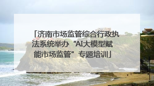 济南市场监管综合行政执法系统举办“AI大模型赋能市场监管”专题培训