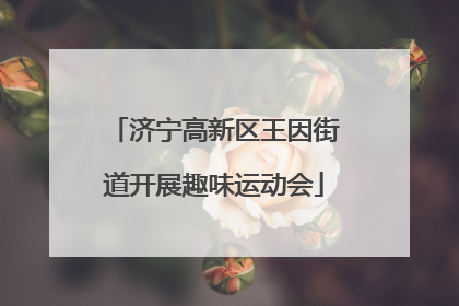济宁高新区王因街道开展趣味运动会