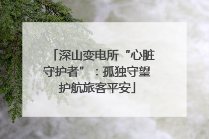 深山变电所“心脏守护者”：孤独守望护航旅客平安