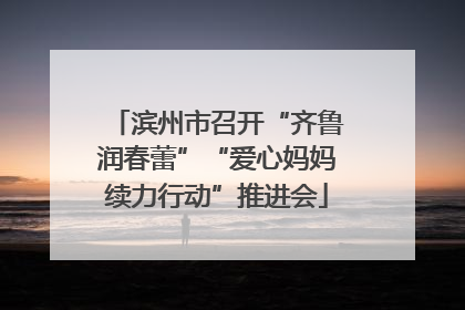 滨州市召开“齐鲁润春蕾”“爱心妈妈续力行动”推进会