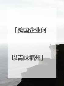 跨国企业何以青睐福州