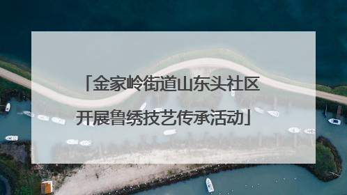金家岭街道山东头社区开展鲁绣技艺传承活动