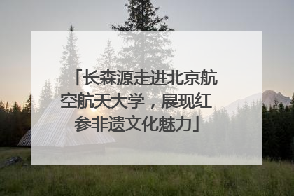 长森源走进北京航空航天大学，展现红参非遗文化魅力
