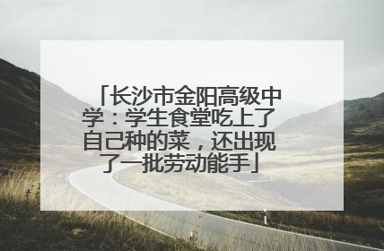 长沙市金阳高级中学：学生食堂吃上了自己种的菜，还出现了一批劳动能手