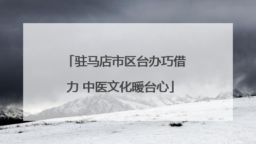 驻马店市区台办巧借力 中医文化暖台心