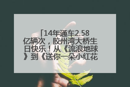 14年通车2.58亿辆次，胶州湾大桥生日快乐！从《流浪地球》到《送你一朵小红花》，爆款标配