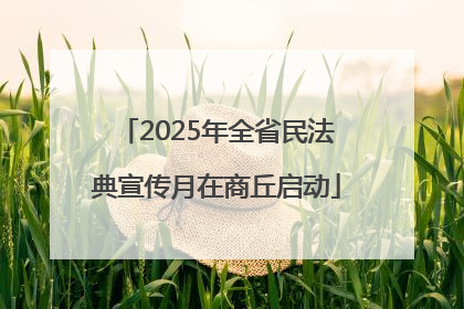 2025年全省民法典宣传月在商丘启动