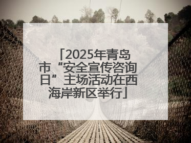 2025年青岛市“安全宣传咨询日”主场活动在西海岸新区举行