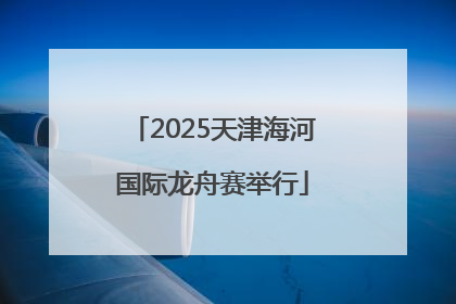 2025天津海河国际龙舟赛举行