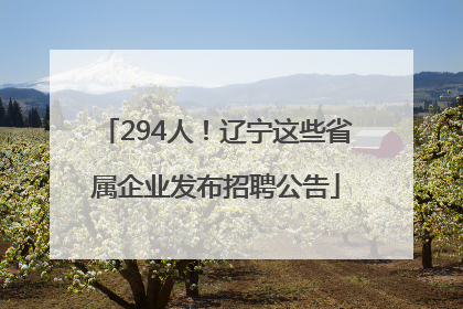 294人！辽宁这些省属企业发布招聘公告