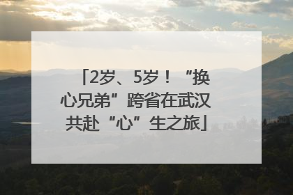 2岁、5岁！“换心兄弟”跨省在武汉共赴“心”生之旅